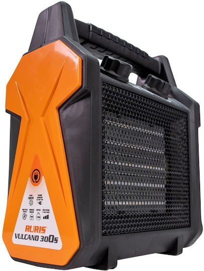 Ruris Vulcano 300s Încălzitor Cu Ventilator Electric 230 V Termostat Reglabil Atelier Garaj