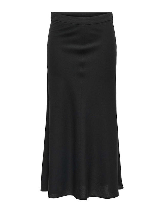 Λινή Maxi Φούστα Black