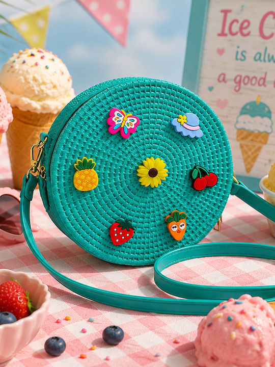 Cti Kids Shoulder Bag Turquoise 20x7cm