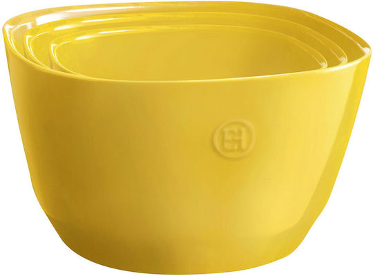 Emile Henry Ceramic Yellow Salad Bowl