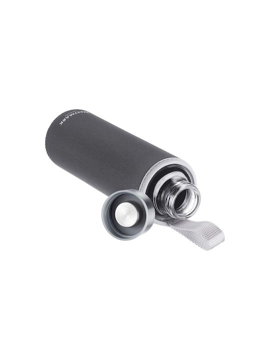 Westmark Viva Water Bottle Glass with Screw Lid Grey 550ml
