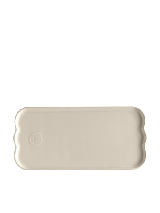 Emile Henry Ceramic Silver Serving Platter 31.5x15cm