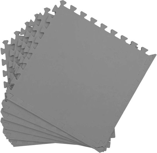 vidaXL Δάπεδα Παζλ Γυμναστηρίου Γκρι 60x60cm 50τμχ