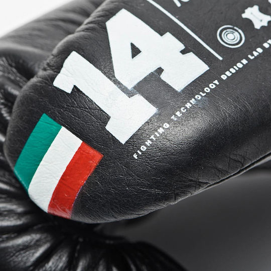 Leone Shock Plus GN102L Boxing Gloves for Match Black
