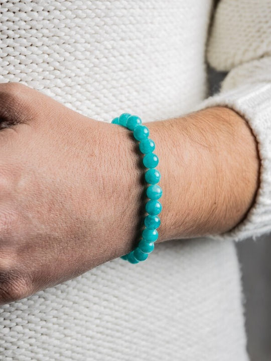 Men's Amazonite Semi-precious Stone Bracelet Arnav 8 Mm Beads