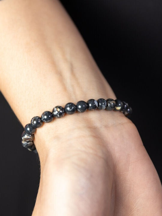 Shell Turquoise Black Crystal Bracelet Soraya 6mm Beads Shell Turquoise Black Crystal Bracelet Soraya 6mm Beads