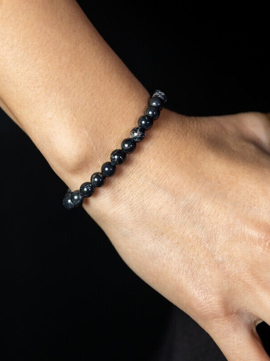 Shell Turquoise Black Crystal Bracelet Soraya 6mm Beads