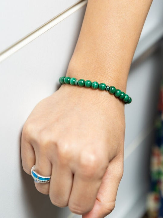 Malachite Bracelet Women Handmade Nayan 6mm Beads