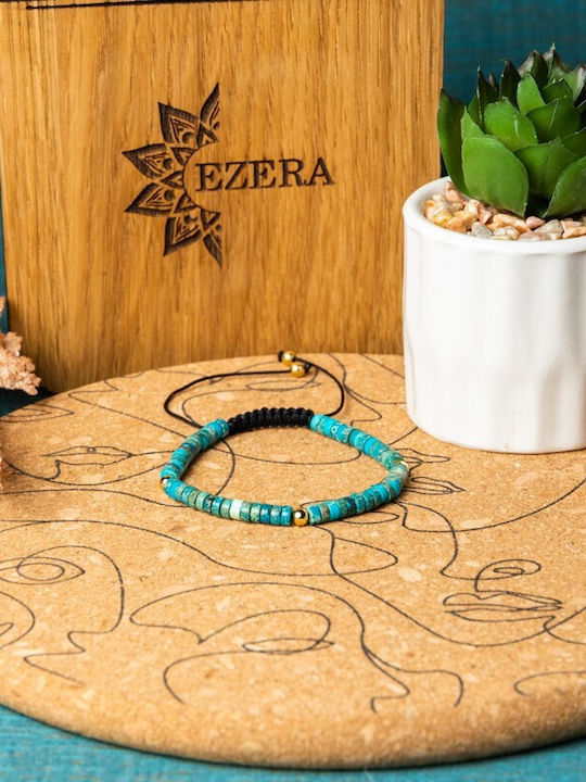 Girls' Bracelet Cord From Turquoise Marine Sediment Jasper Ina Girls' Bracelet Cord From Turquoise Marine Sediment Jasper Ina