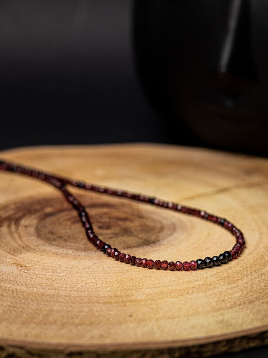 Colier Choker Ania Din Spinel Negru Granat Pietre Semiprețioase Închizătoare Argint 925 Colier Choker Ania Din Spinel Negru Granat Pietre Semiprețioase Închizătoare Argint 925