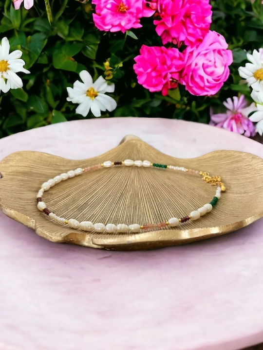 Colier Elegant Cu Mărgele Nora Jad Verde Piatră Soarelui Granat În Argint 925 Plăcut Cu Aur Colier Elegant Cu Mărgele Nora Jad Verde Piatră Soarelui Granat În Argint 925 Plăcut Cu Aur