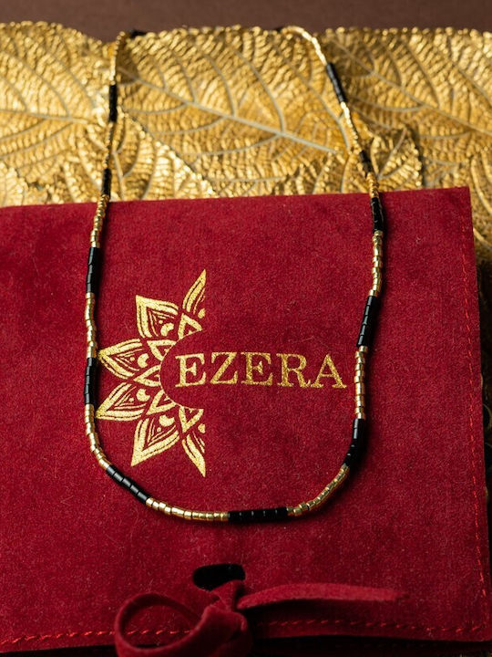 Colier Placat Cu Aur 18k Cu Pietre Semiprețioase Choker Pietre Naturale Agat Negru Sunstone Miyuki Seed Elegant Vania Colier Placat Cu Aur 18k Cu Pietre Semiprețioase Choker Pietre Naturale Agat Negru Sunstone Miyuki Seed Elegant Vania