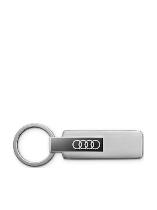 Audi Schlüsselanhänger Logo Edelstahl Silber 3182501800 Audi Schlüsselanhänger Logo Edelstahl Silber 3182501800
