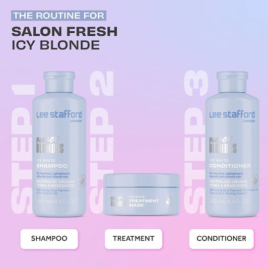 Lee Stafford Ice Σαμπουάν Λάμψης για Βαμμένα Μαλλιά 250ml