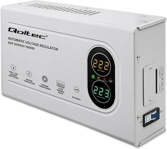 Qoltec Stabilizator de tensiune Compact 3000VA