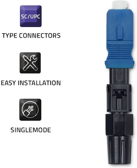 Quick Connector Optical Fiber Qoltec Sc Upc Singlemode 3.0 Mm