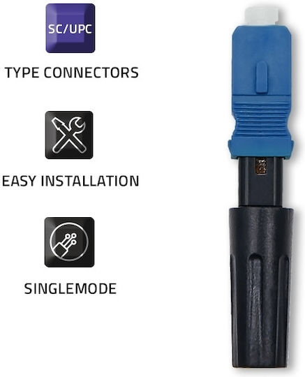 Schnellverbinder Für Glasfaser Qoltec Sc Upc Singlemode 3,0 Mm