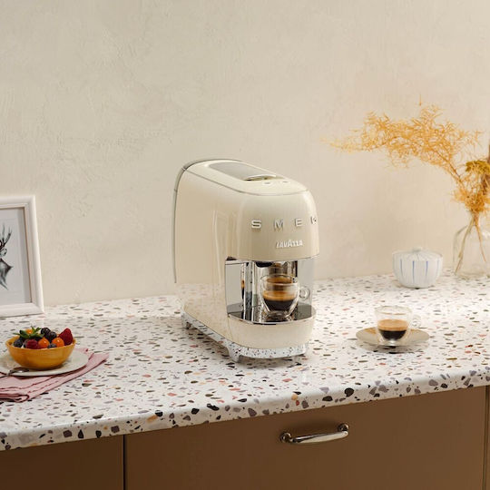 Smeg Kaffeekapselmaschine für A Modo Mio Druck 10bar Creme