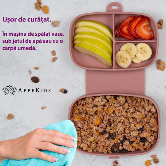 AppeKids Пластмасова Детска Кутия За Храна Розова