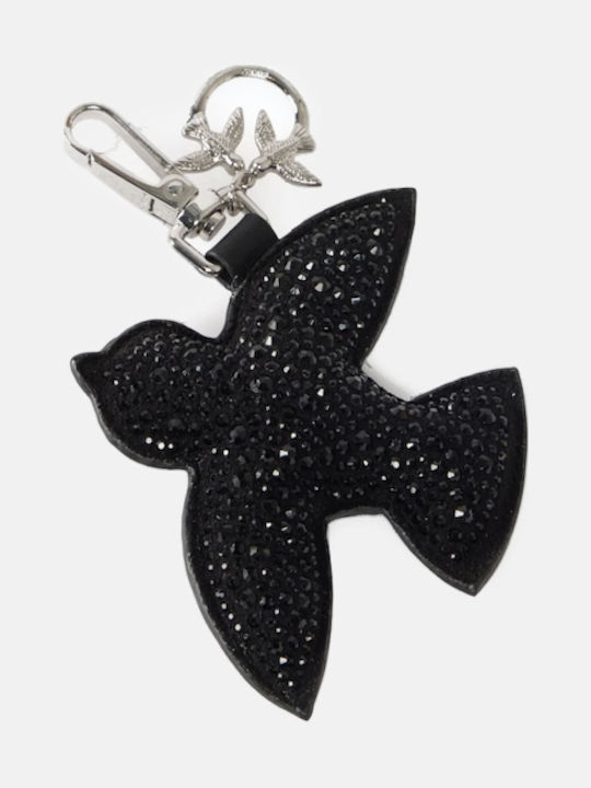 Pinko Love Birds Strass Keyring Black 107500a31u