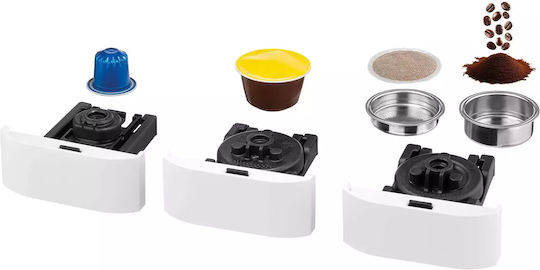 Raven Καφετιέρα για Κάψουλες Nespresso Πίεσης 19bar Λευκή