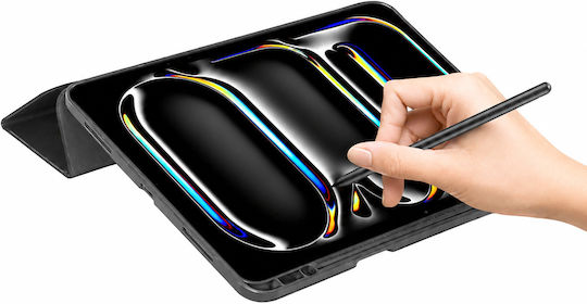 Eiger Magnetischer Klappdeckel Galaxy Tab A9 A11 Stylus Fach Schwarz