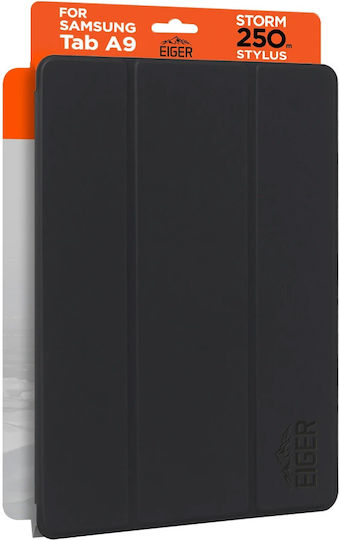 Eiger Magnetische Klapphülle Galaxy Tab A9 Stylus-Fach Schwarz