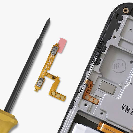 Clappio Volume Button Flex Cable Samsung Galaxy A25 5g M35 5g Ribbon Cable Golden
