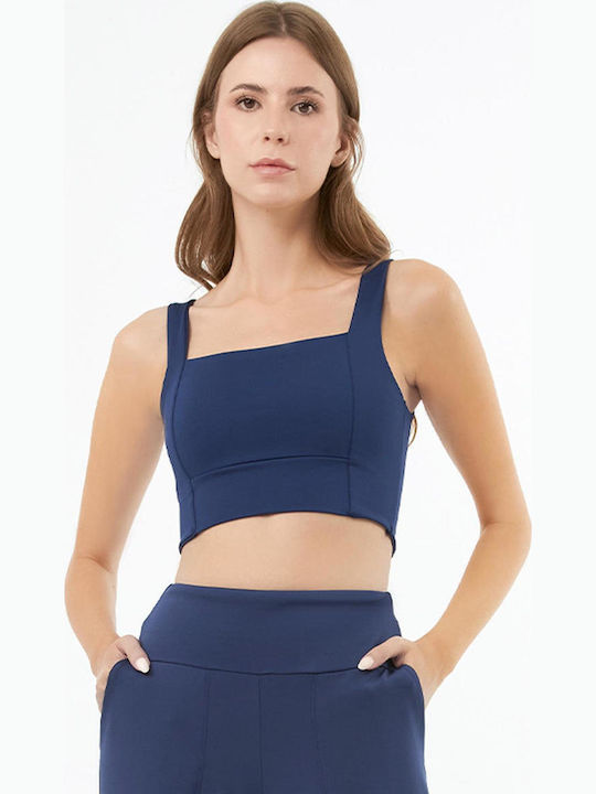 Women's Crop Top with Polyester Spaghetti Straps
