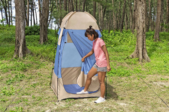 Cort De Camping Pentru Toaletă Depozitare Gri 4 Anotimpuri 110x110x190cm