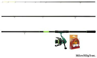 Delphin Lansetă de pescuit pentru feeder 3.6m cu mecanism 100gr