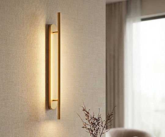 Luma Moderner Wandleuchte mit Integrierte LED und Warmes Weiß Licht Silber
