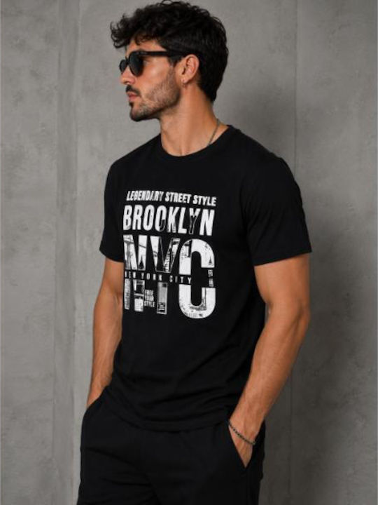 Short Sleeve Black Blouse