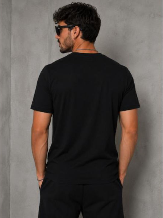Short Sleeve Black Blouse