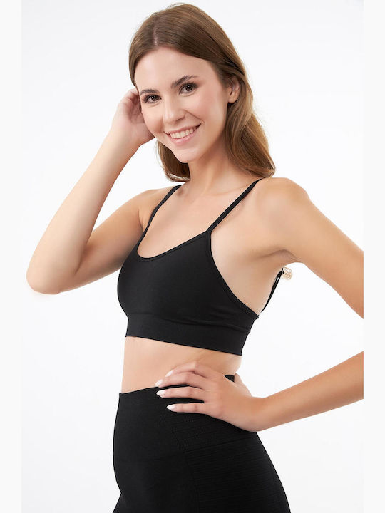 Women's Sports Crop Top Black