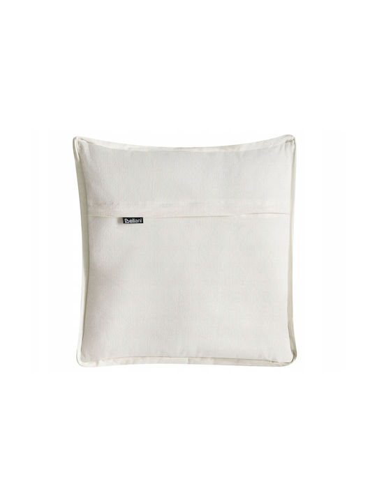 Beliani Μαξιλάρι Καναπέ Ferna από 100% Βαμβάκι White/beige 45x45εκ.