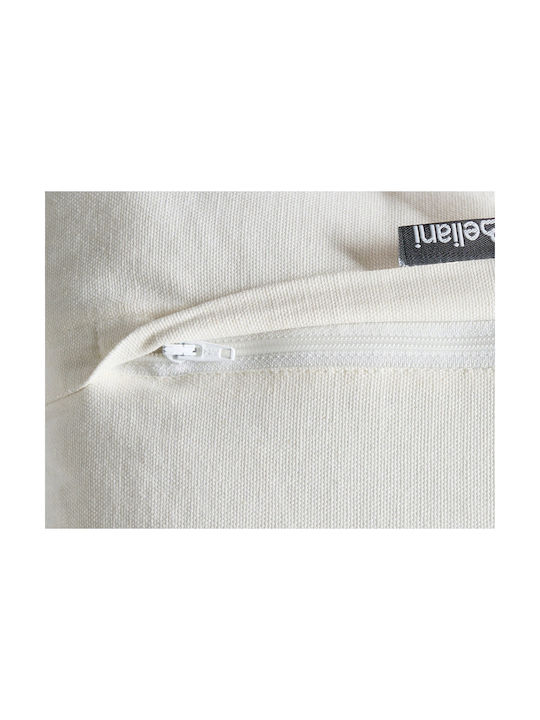 Beliani Μαξιλάρι Καναπέ Ferna από 100% Βαμβάκι White/beige 45x45εκ.