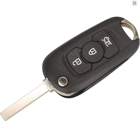 Techstar Husa Pentru Chei Auto Tip Flip 3 Butoane Lama Hu100 Opel Astra K 2015-2019