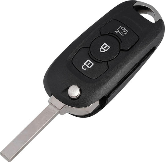 Techstar Husa Pentru Chei Auto Tip Flip 3 Butoane Lama Hu100 Opel Astra K 2015-2019