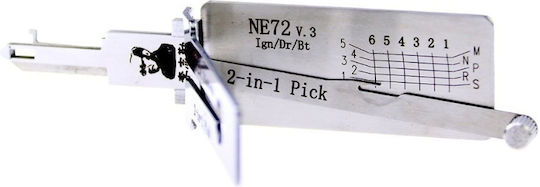 Lishi Ne72 2-in-1 Autoschlüssel Decoder Pick Citroen Peugeot Renault 206 207 Schlüssel Ne72 Klinge