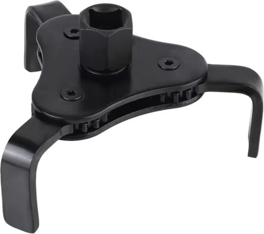 Cheie Universală pentru Filtre de Ulei cu 3 Brațe Neagră Reglabilă 55–108 Mm Funcționare Reversibilă Acționare Dublă 1/2" 3/8" Oțel de Calitate – Mașini Suv-uri Pickup-uri Tractoare