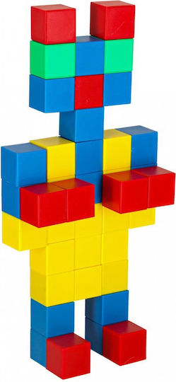 ikonka Cuburi de construit educative pentru 3+ ani 64 buc