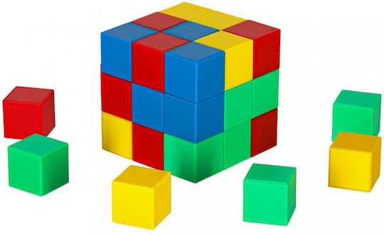 ikonka Cuburi de construit educative pentru 3+ ani 64 buc