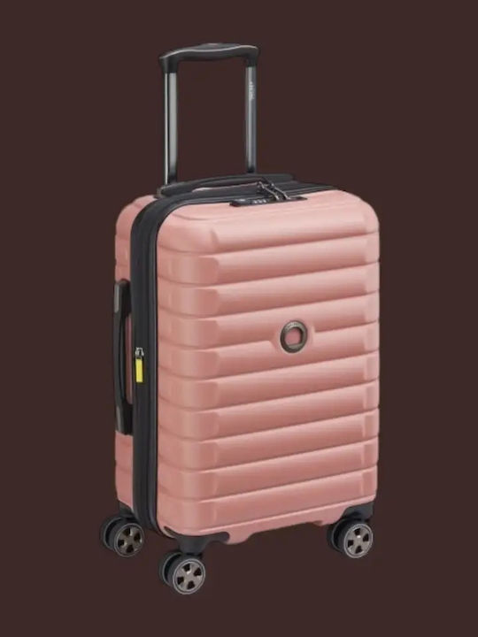 Delsey Shadow Βαλίτσα Ταξιδίου Καμπίνας Ροζ Ύψους 55εκ.