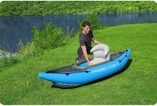 Bestway 65115 Πλαστικό Kayak Θαλάσσης 1 Ατόμου Μπλε/Γκρι