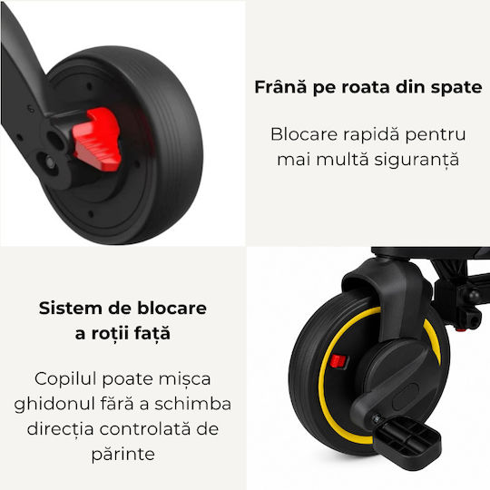 Kidizi Tricicletă Pliabilă și Convertibilă pentru Copii de 1.5+ Ani Verde