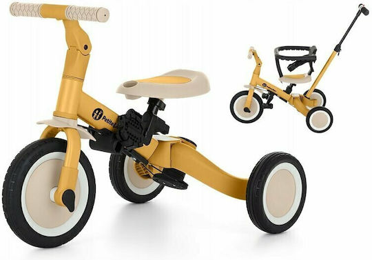 Petite & Mars Turbo Tricicletă Convertibilă cu Mâner pentru Părinți 5 în 1 pentru 12 Luni Galben 613814+SCF798/01