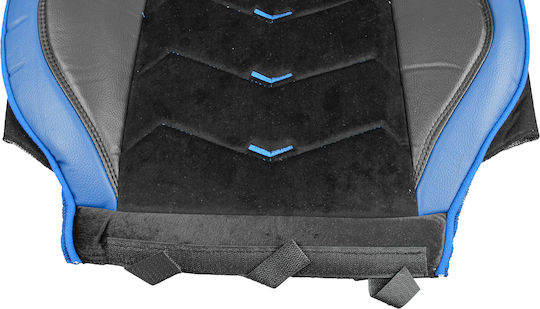Pro Group Set De Capace Auto Din Piele Sintetica Albastru / Negru