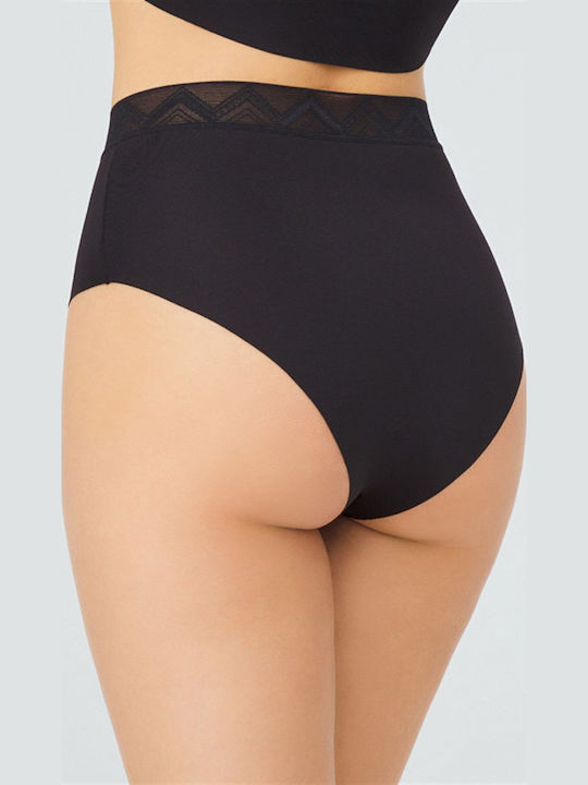 Set Bikini 3 Τεμαχίων Ψηλόμεσο Μαύρα