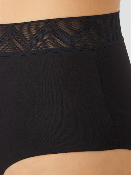 Set Bikini 3 Τεμαχίων Ψηλόμεσο Μαύρα
